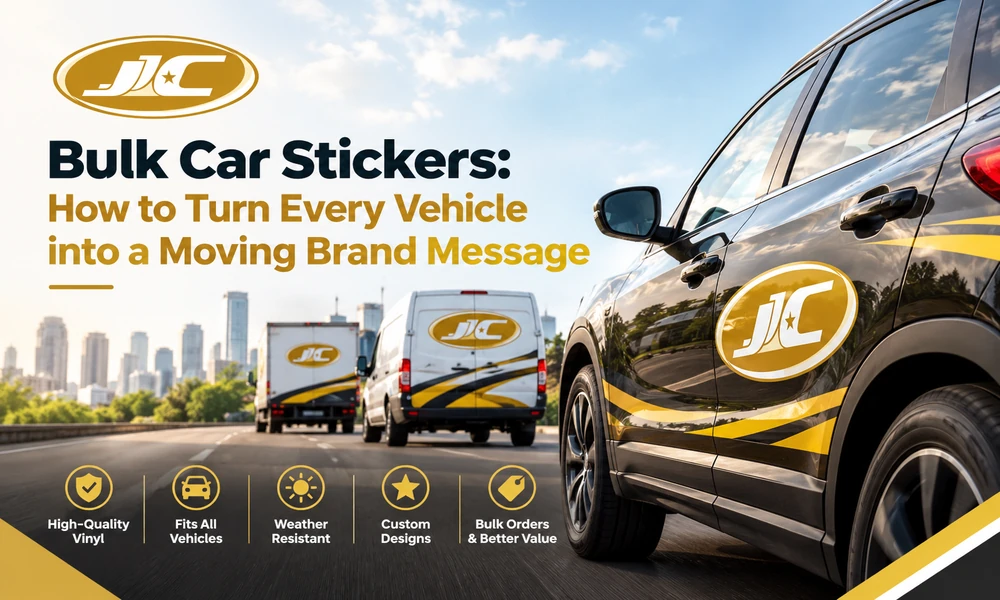 Bulk Car Stickers: How to Turn Every Vehicle into a Moving Brand Message